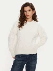 DKNY Sweter P4MSAQ51 Écru Regular Fit. Swetry DKNY, xs, bez wzorów, z syntetyku, bez ramiączek. Za 279.99 zł.