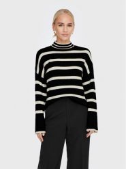 ONLY Sweter Libi 15259096 Czarny Regular Fit. Czarne swetry ONLY, l, bez wzorów, z wiskozy, bez ramiączek. Za 99.99 zł.