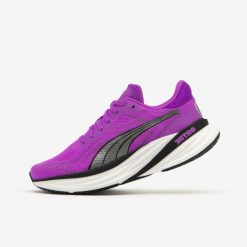 Buty do biegania damskie Puma Magnify Nitro 2. Fioletowe buty do biegania Puma, bez wzorów, z kauczuku, bez zapięcia, do biegania. W wyprzedaży za 499.99 zł.