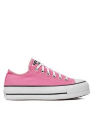 Converse Trampki Chuck Taylor All Star Lift Platform Ox A06508C Różowy. Czerwone trampki Converse, bez wzorów, z materiału, retro, bez zapięcia. Za 399.99 zł.