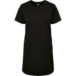 Koszulka Damska Z Recyklingu Bawełny Boxy T-shirt Dress. Czarne sukienki Urban Classics, xs, bez wzorów, z bawełny, sportowe, bez kołnierzyka, bez ramiączek, sportowe. Za 97.99 zł.