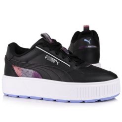 Buty sportowe do chodzenia PUMA KARMEN REBELLE NIGHT OUT. Białe buty treningowe Puma, bez wzorów, z materiału, bez zapięcia, trekkingowe. Za 248.00 zł.