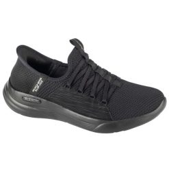 Buty sportowe Sneakersy damskie, Slip-ins: Sport - Ballet Chic. Czarne buty sportowe lifestyle Skechers, bez wzorów, bez zapięcia, trekkingowe, skechers sport. Za 329.99 zł.