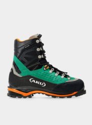 Buty do raków automatycznych damskie AKU Hayatsuki GTX. Czarne buty trekkingowe Aku, z gore-texu, przed kolano, bez zapięcia. Za 1,638.99 zł.