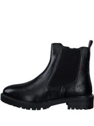 S.Oliver Skórzane botki w kolorze czarnym rozmiar: 38. Czarne botki S.Oliver, bez wzorów, bez obcasa, bez zapięcia. Za 162.11 zł.