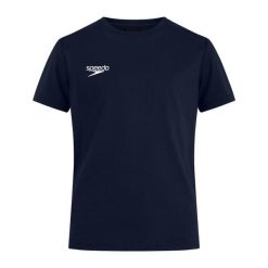 Koszulka T-Shirt damski Speedo Club Plain Tee. Niebieskie t-shirty sportowe Speedo, xl, bez wzorów, bez ramiączek. Za 85.76 zł.