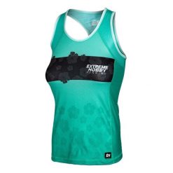 Koszulka do biegania damska bez rękawów EXTREME HOBBY FLOWERS. Zielone bielizna termoaktywna damska EXTREME HOBBY, bez wzorów, z elastanu, bez ramiączek, do biegania. Za 139.00 zł.