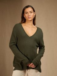 Perfect Cashmere Kaszmirowy sweter "Lova" w kolorze khaki rozmiar: S. Brązowe swetry Perfect Cashmere, s, bez wzorów, z kaszmiru, bez ramiączek. Za 347.99 zł.