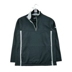 Second life - Nike Golf bluza damska - Jak nowy. Czarne bluzy bez kaptura Nike, l, bez wzorów, z materiału, bez kaptura, na fitness i siłownię. Za 106.46 zł.