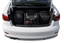 Torby Do Bagażnika Audi A3 Limousine 2013-2020 4Szt Kjust. Czarne torby podróżne KJUST, bez wzorów, z kauczuku. Za 1,330.00 zł.