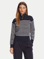 Tommy Hilfiger Sweter WW0WW47467 Granatowy Regular Fit. Niebieskie swetry Tommy Hilfiger, l, bez wzorów, z bawełny, bez ramiączek. Za 459.99 zł.