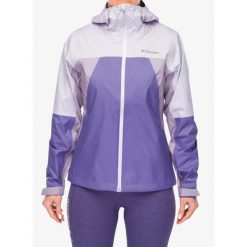 Kurtka przeciwdeszczowa damska Columbia Inner Limits IV Jacket. Fioletowe kurtki przeciwdeszczowe Columbia, bez wzorów, bez kaptura, trekkingowe. Za 500.49 zł.