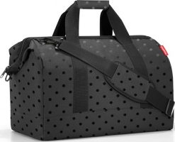 Torba Allrounder w grochy L czarna. Czarne torby podróżne Reisenthel, bez wzorów. Za 259.00 zł.