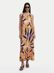 Desigual Sukienka letnia Limoges 25SWVW12 Kolorowy Regular Fit. Sukienki Desigual, xl, bez wzorów, z syntetyku, bez kołnierzyka, bez ramiączek. Za 399.99 zł.