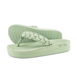 Japonki basenowe damskie Flip Flop Comfy Weave. Niebieskie japonki Flip Flop, bez wzorów, sportowe. Za 91.00 zł.