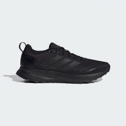 Buty Runfalcon 5 TR Running. Czarne buty do biegania adidas, bez wzorów, z materiału, bez zapięcia, do biegania. Za 264.95 zł.