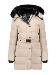 Canadian Peak Płaszcz pikowany "Bettineak" w kolorze beżowym rozmiar: XL. Brązowe płaszcze Canadian Peak, xl, bez wzorów, z tkaniny, bez kaptura. Za 350.56 zł.