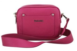 Listonoszka skórzana BARBERINI'S fuksja 707-14. Czerwone shopper bag Barberinis, z aplikacjami, ze skóry, klasyczne, zdobione, bez dodatków. Za 219.99 zł.