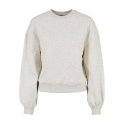 Damska bluza oversized crew neck Urban Classics. Szare bluzy Urban Classics, bez wzorów, bez ramiączek, bez kaptura. Za 198.50 zł.