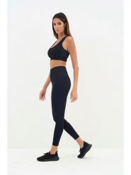 Onamaste Legginsy sportowe "Malte" w kolorze czarnym rozmiar: S/M. Czarne legginsy Onamaste, bez wzorów, z materiału, sportowe. Za 123.25 zł.