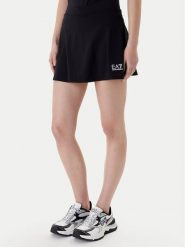 EA7 Emporio Armani Spódnica tenisowa 7W000507 AF14524 UC001 Czarny Regular Fit. Czarne spodnie sportowe EA7 Emporio Armani, bez wzorów, z syntetyku, tenisowe. Za 379.99 zł.
