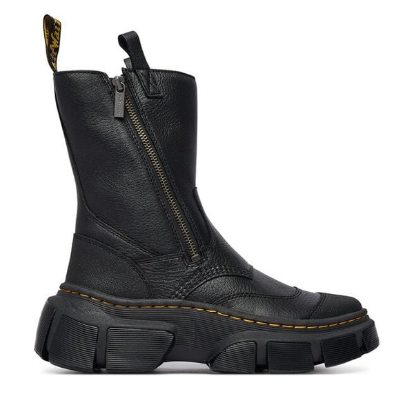 Botki Dr. Martens. Czarne botki Dr Martens, bez wzorów, bez obcasa, na płaskiej podeszwie, bez zapięcia. Za 1,039.00 zł.