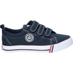 Trampki na rzepy granatowe American Club LH59/22. Białe trampki American CLUB, bez wzorów, z gumy, eleganckie, bez zapięcia. Za 99.00 zł.
