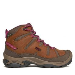 Trekkingi Keen. Brązowe buty trekkingowe Keen, bez zapięcia. Za 599.99 zł.