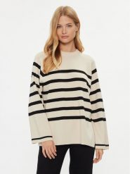 Noisy May Sweter 27027534 Beżowy Relaxed Fit. Brązowe swetry Noisy May, m, bez wzorów, z syntetyku, bez ramiączek. Za 229.99 zł.