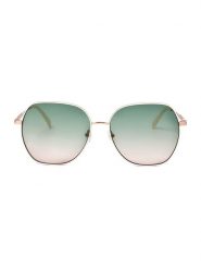 Longchamp Damskie okulary przeciwsłoneczne w kolorze złoto-zielonym rozmiar: 60. Zielone okulary przeciwsłoneczne Longchamp, bez wzorów, z tworzywa sztucznego, metalowe. Za 192.79 zł.