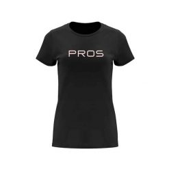 Koszulka damska t-shirt PROS. Czarne t-shirty PROS, bez wzorów, bez kołnierzyka, bez ramiączek. Za 129.00 zł.