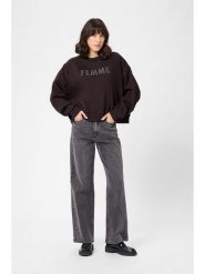 Kaffe Bluza w kolorze ciemnobrązowym rozmiar: S. Brązowe bluzy bez kaptura Kaffe, s, bez wzorów, bez kaptura. Za 152.99 zł.