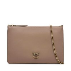 Torebka PINKO. Brązowe kopertówki Pinko, bez wzorów, wizytowe, bez dodatków. Za 719.99 zł.