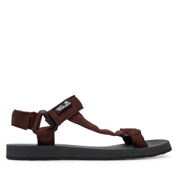 Sandały Jack Wolfskin. Brązowe sandały Jack Wolfskin, bez wzorów, bez obcasa, na płaskiej podeszwie, bez zapięcia. Za 312.99 zł.