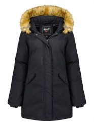 Geographical Norway Parka "Dinasty" w kolorze czarnym rozmiar: L. Czarne płaszcze Geographical Norway, l, bez wzorów, bez kaptura. Za 271.03 zł.