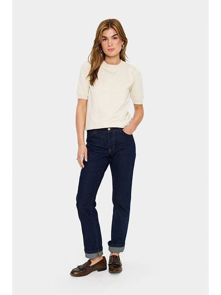 SAINT TROPEZ Sweter w kolorze beżowym rozmiar: L. Brązowe swetry Saint Tropez, l, bez wzorów, bez ramiączek. Za 90.95 zł.