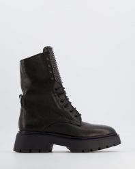 WORKERY DAMSKIE 5612 FOR NERO. Botki Venezia, bez wzorów, ze skóry, bez obcasa, bez zapięcia. Za 479.00 zł.