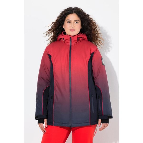 Damskie Kurtka sportowa dradientowa wodoodporna osłona przeciwśnieżna. Niebieskie kurtki narciarskie Ulla Popken, na zimę, plus size, bez wzorów, z elastanu, bez kaptura, narciarskie. Za 879.99 zł.