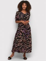 Kaffe Sukienka codzienna Neferi 10506600 Czarny Relaxed Fit. Czarne sukienki Kaffe, na co dzień, bez wzorów, z syntetyku, bez kołnierzyka, bez ramiączek, proste. Za 229.99 zł.
