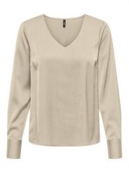 ONLY Bluzka Mika 15361191 Brązowy Regular Fit. Brązowe bluzki ONLY, m, bez wzorów, z syntetyku, bez kołnierzyka, bez ramiączek. Za 149.99 zł.