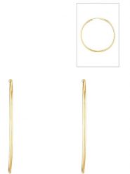 OR ÉCLAT Złote kolczyki-kreole "Créoles Elégance" rozmiar: onesize. Żółte kolczyki Or Éclat, złote. Za 1,239.99 zł.