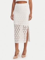 Fracomina Spódnica midi FR26SG4008K488R6 Écru Slim Fit. Spódnice Fracomina, l, bez wzorów, z bawełny, midi. Za 559.99 zł.