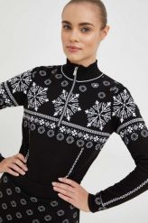 Newland bluza sportowa Dea damska kolor czarny z nadrukiem. Czarne bluzy bez kaptura Newland, m, bez wzorów, bez kaptura. W wyprzedaży za 599.99 zł.