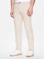 Tommy Hilfiger Chinosy Denton MW0MW31142 Beżowy Straight Fit. Brązowe chinosy Tommy Hilfiger, bez wzorów, z bawełny. Za 599.99 zł.