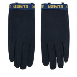 Rękawiczki Elmer. Niebieskie rękawiczki Elmer, bez wzorów, z dzianiny. Za 169.99 zł.