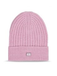 Tommy Jeans Czapka Tjw Cosy Knit Beanie AW0AW15462 Różowy. Czerwone czapki zimowe Tommy Jeans, bez wzorów, z jeansu. Za 219.99 zł.