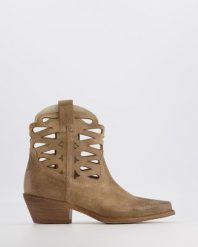 ZAMSZOWE KOWBOJKI DX338B ING TORTO. Botki Venezia, bez wzorów, ze skóry, bez obcasa, bez zapięcia. Za 589.00 zł.