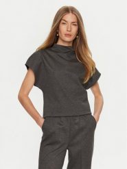 ViCOLO Bluzka TS0495 Szary Regular Fit. Szare bluzki ViCOLO, s, bez wzorów, z syntetyku, bez kołnierzyka, bez ramiączek. Za 229.99 zł.