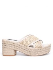 Nine West Espadryle WYL2734-1 Beżowy. Brązowe espadryle Nine West, bez wzorów, z materiału, bez obcasa. Za 229.99 zł.