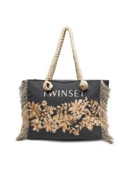 TWINSET Torebka 251LB7AAA Czarny. Czarne torebki klasyczne Twinset, bez wzorów, z materiału, bez dodatków. Za 549.99 zł.